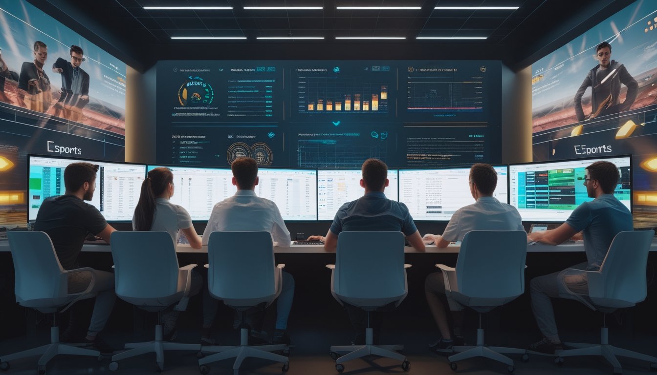 Analis esports membandingkan data platform taruhan di ruang kerja teknologi modern.