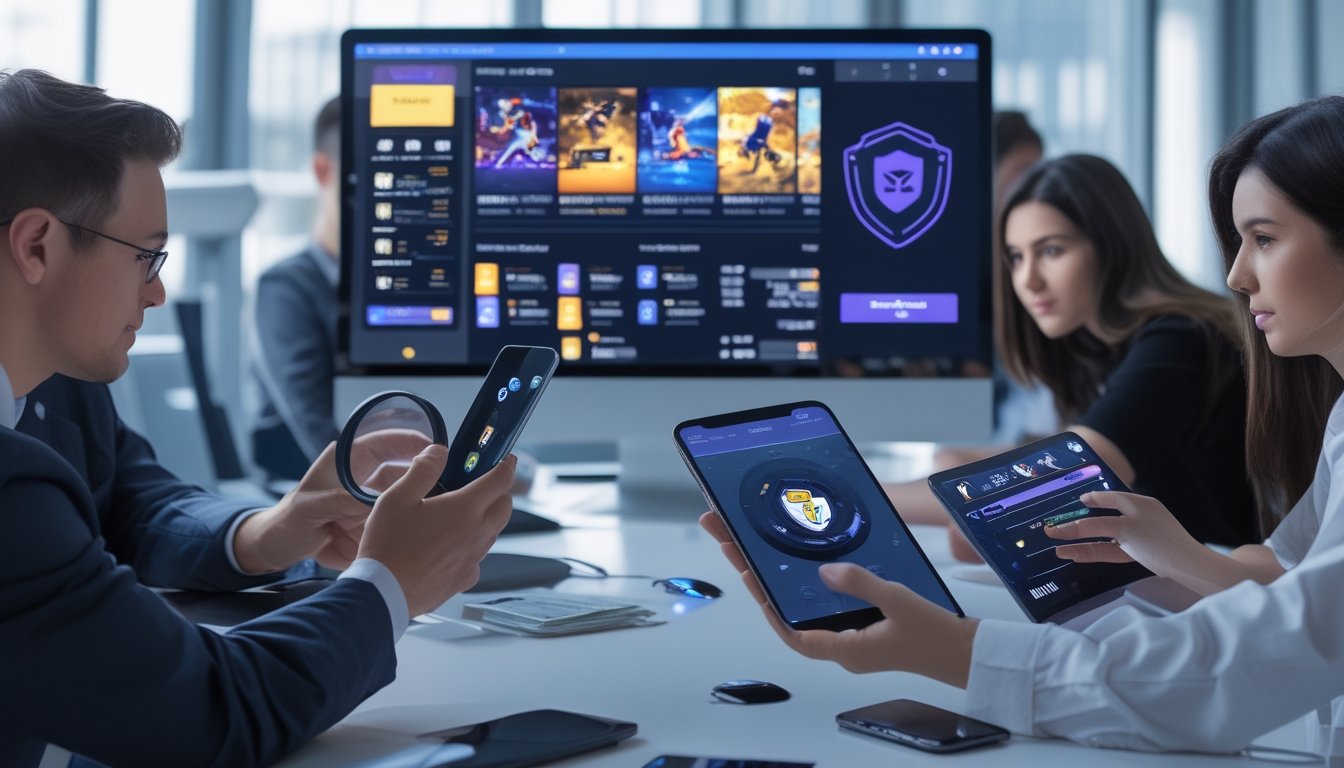 Tim profesional menilai keamanan dan kredibilitas platform esports mobile menggunakan ponsel dan tablet.