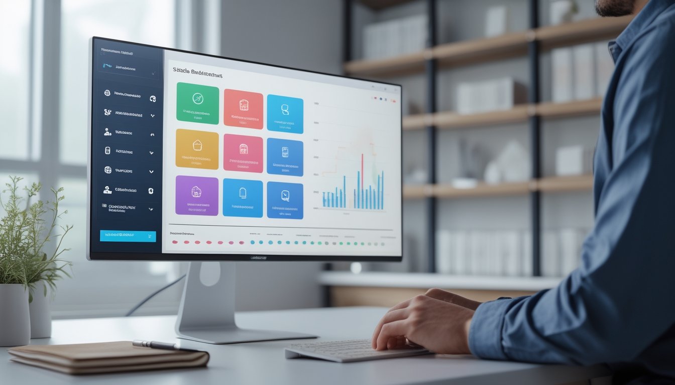 Seseorang meninjau dasbor dengan beberapa pilihan permainan dan grafik yang stabil.