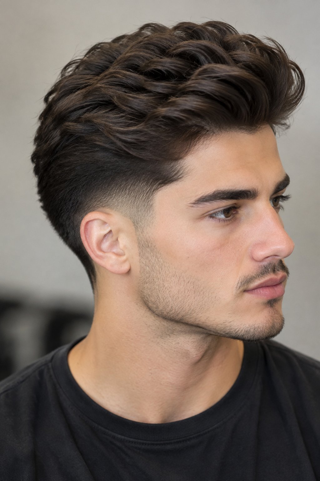 A young man poses for a portrait.