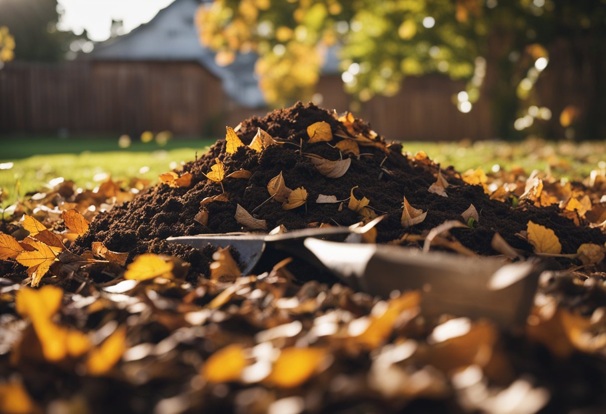 How To Turn Leaves Into Compost - Nutrient-Rich Gold 1 Composting in the fall, pile of leaves