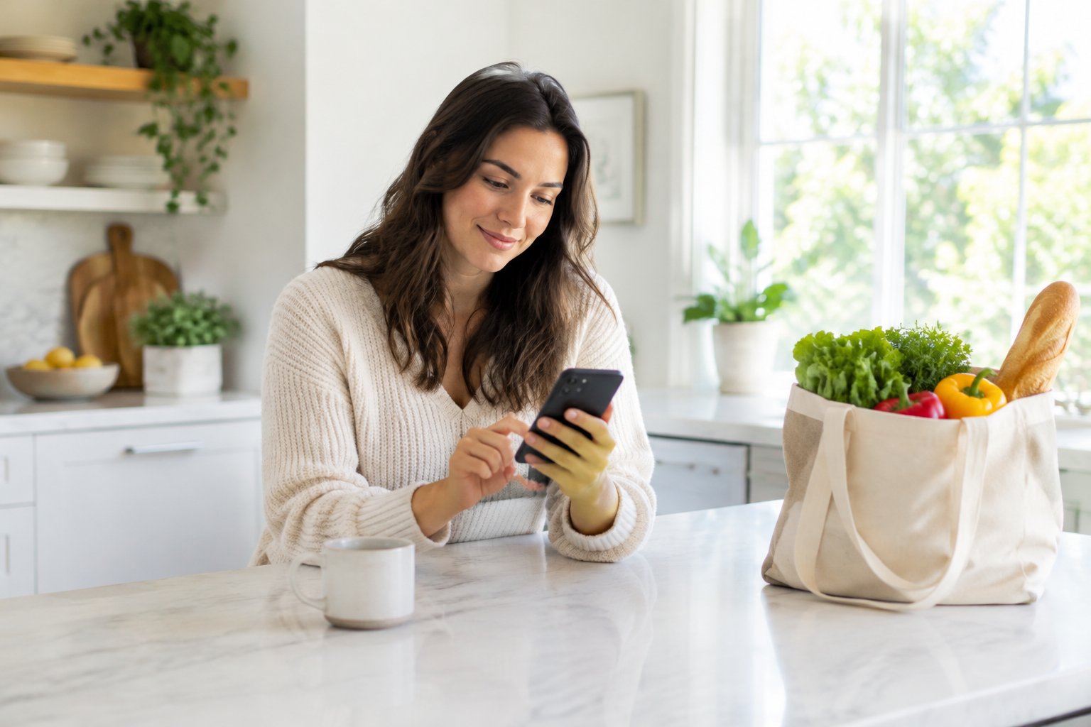 Make life easier — a calm, organized kitchen counter at home