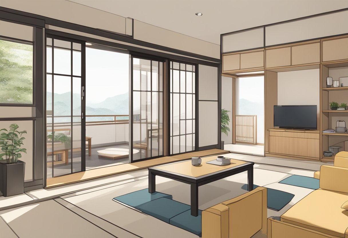 japanese apartment living area photo