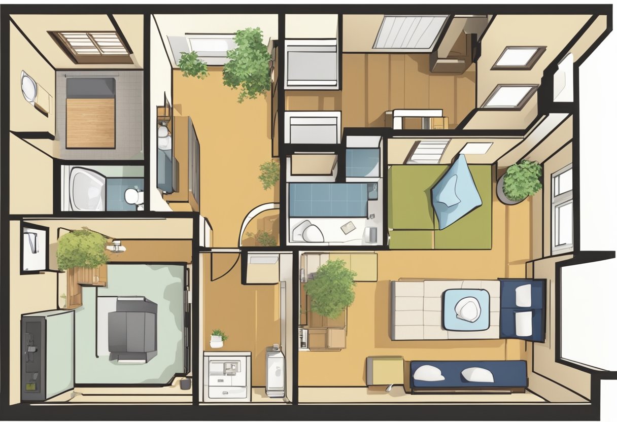 japanese apartment layout floorplan photo