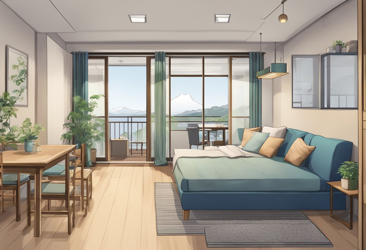 japanese studio apartment photo