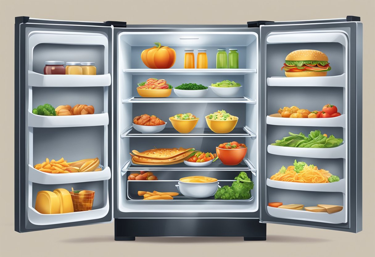 Pode guardar comida quente na geladeira
