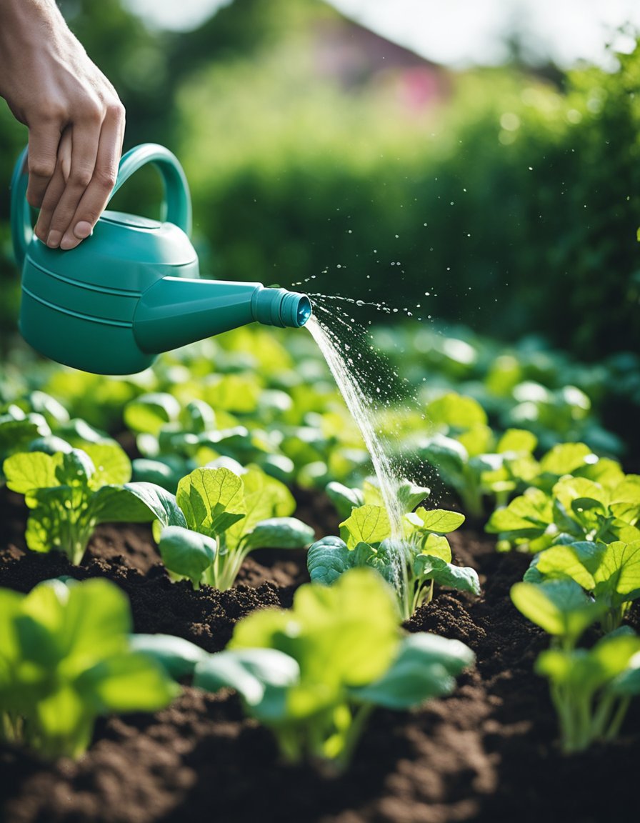 how often to water vegetable garden in summer