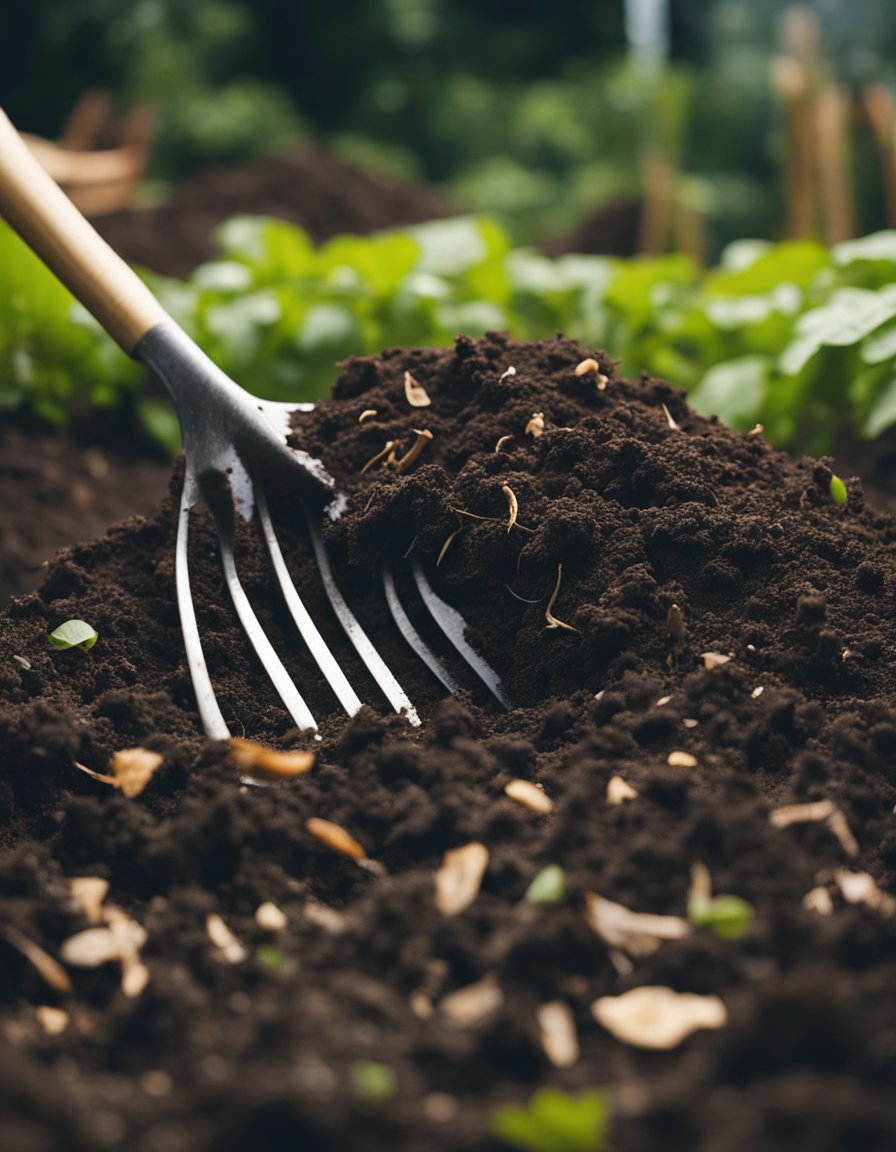 how to add compost to garden