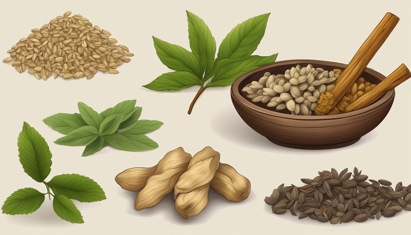 Multiple symbols of the traditional Chinese herbs