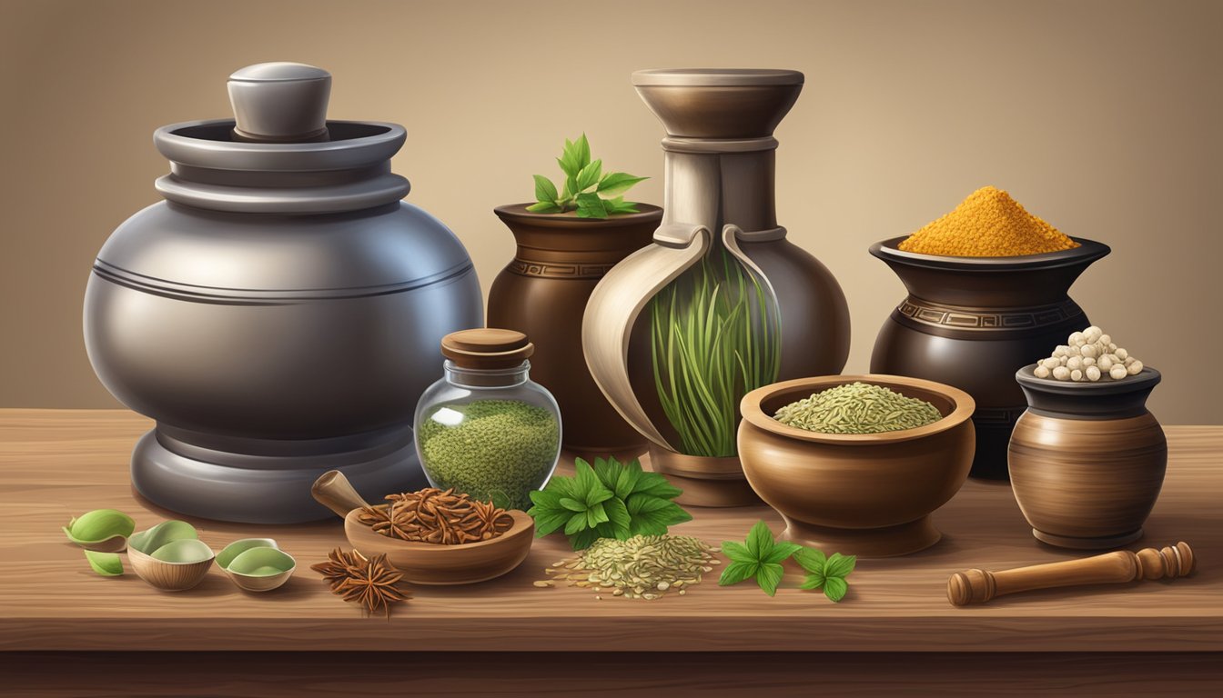 Multiple jars forms of the traditional Chinese herbs