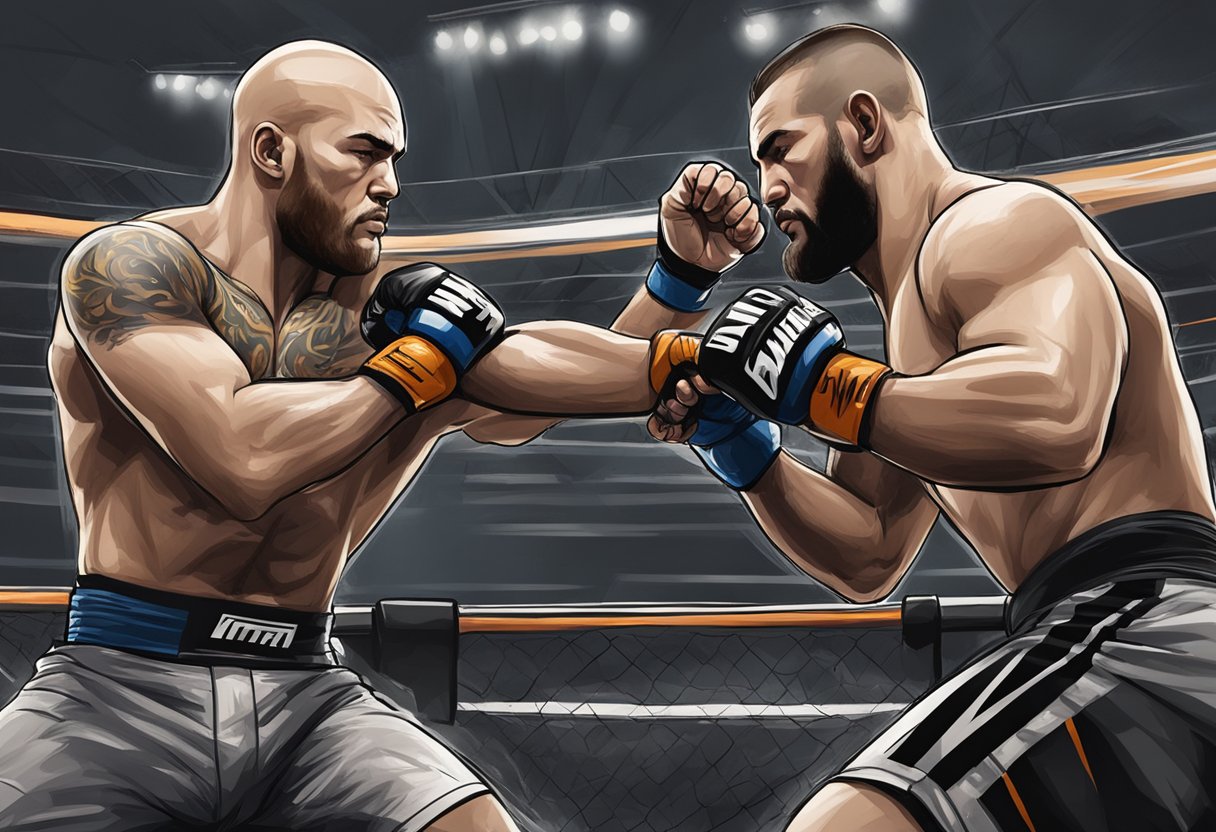 mma fight illustration