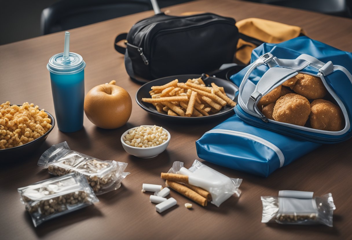 A realistic digital photo of items that would be considered bad habits.