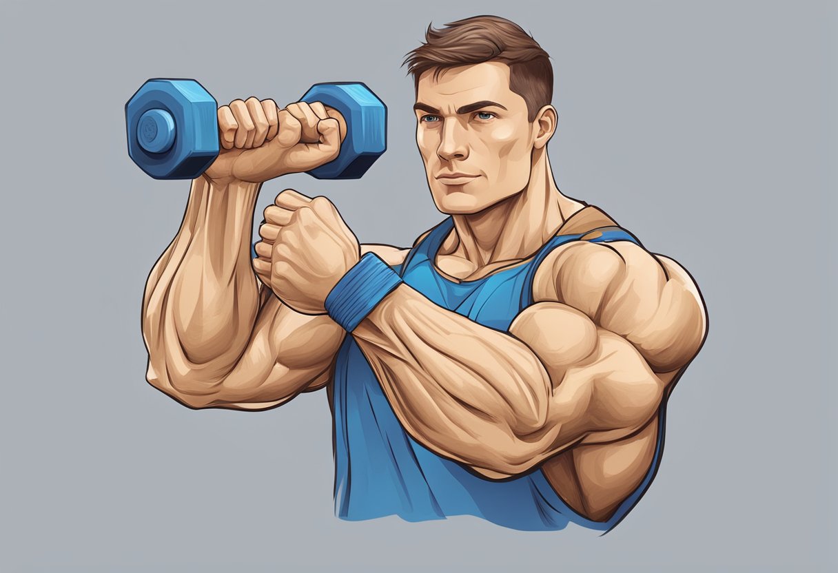 Exercices avant-bras : Extensions poignets haltères