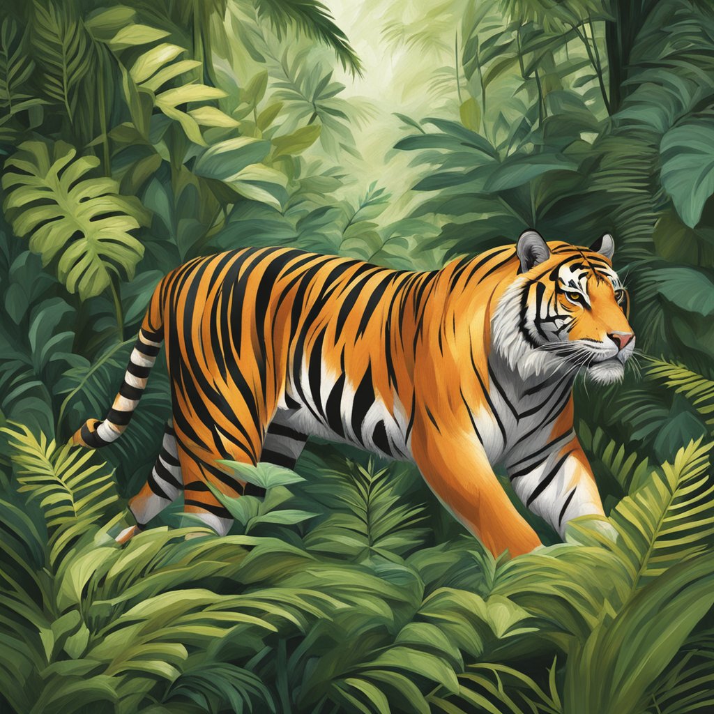Extinct Javan Tiger AI