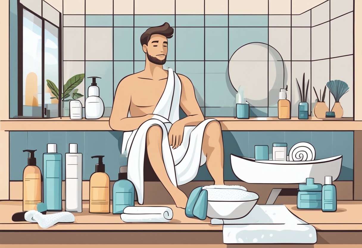 Bathroom skincare men