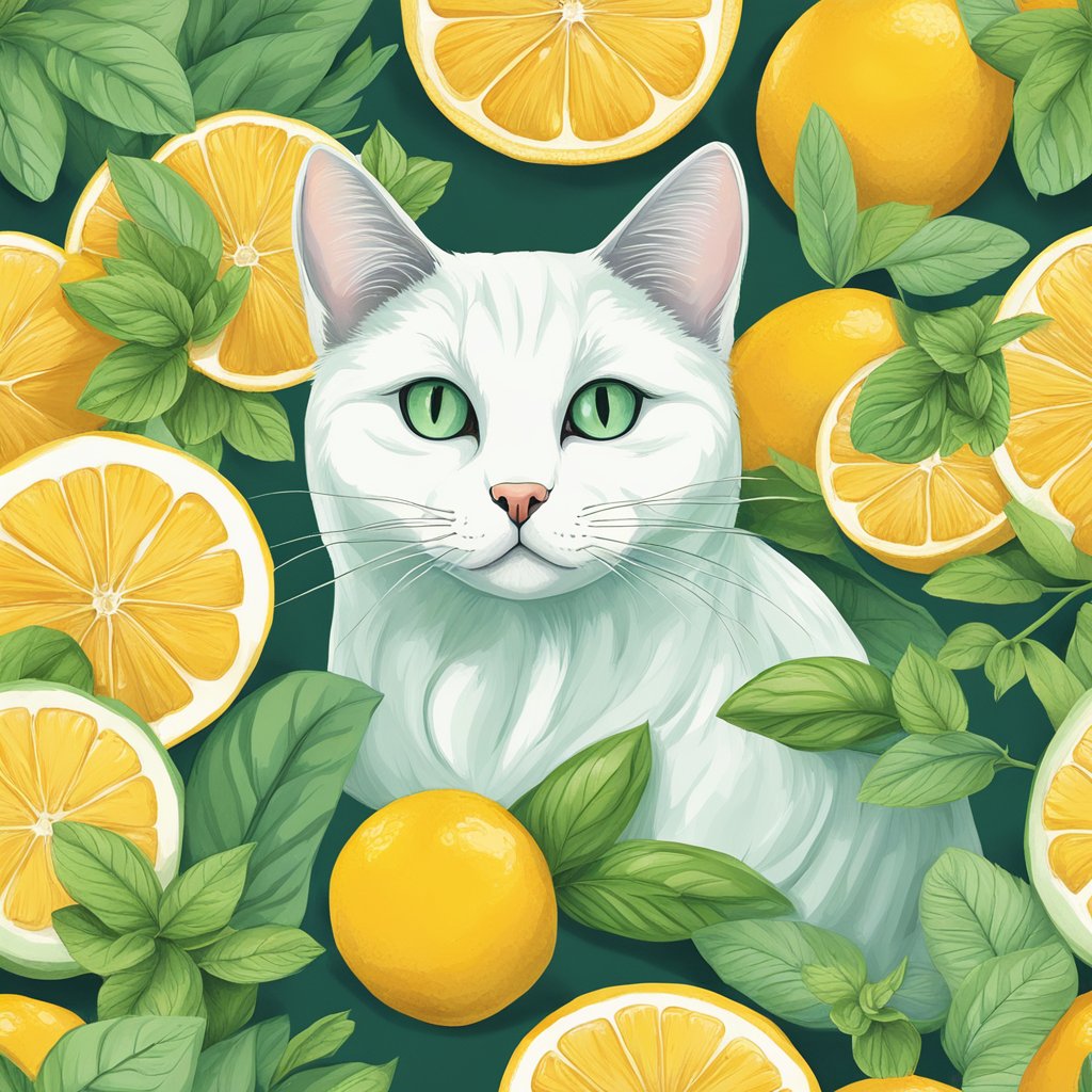 Smells Cat Hate. Scents Cats Hate
Citrus and Cat. AI