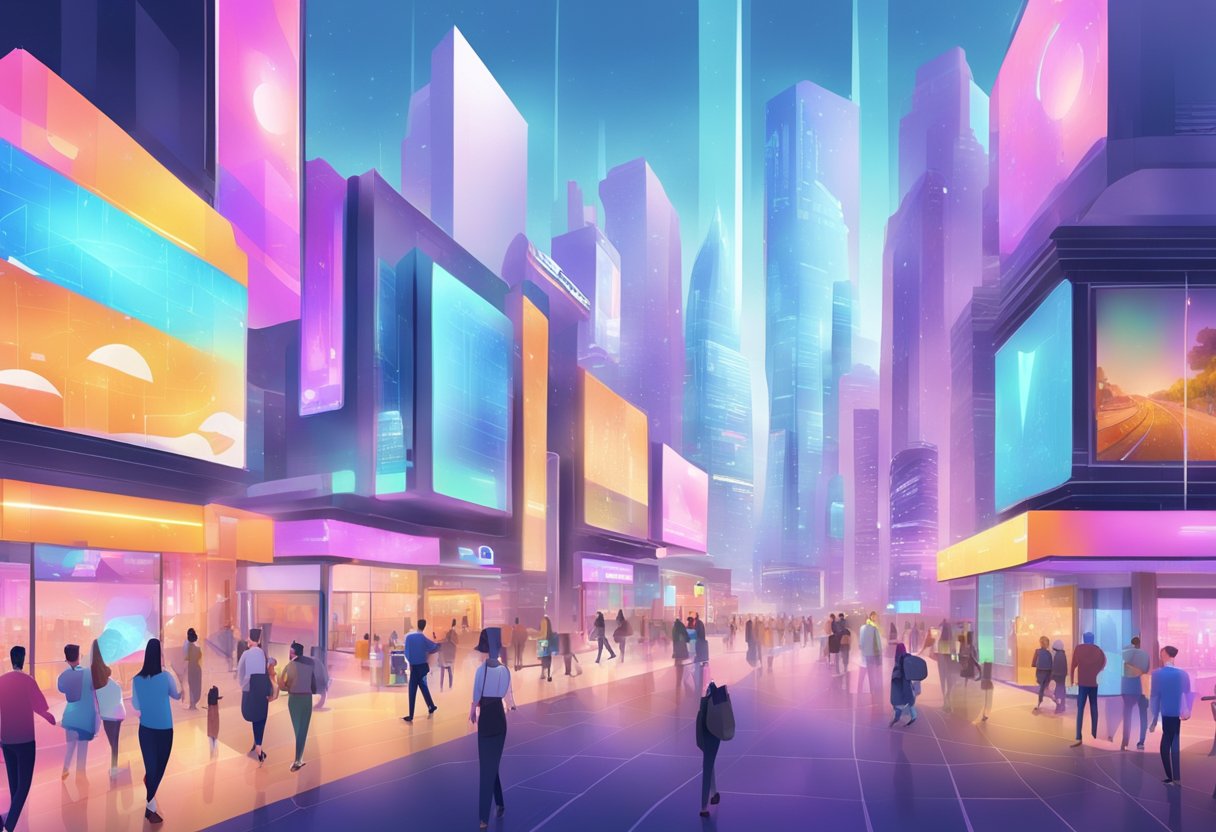 Business district in the Metaverse