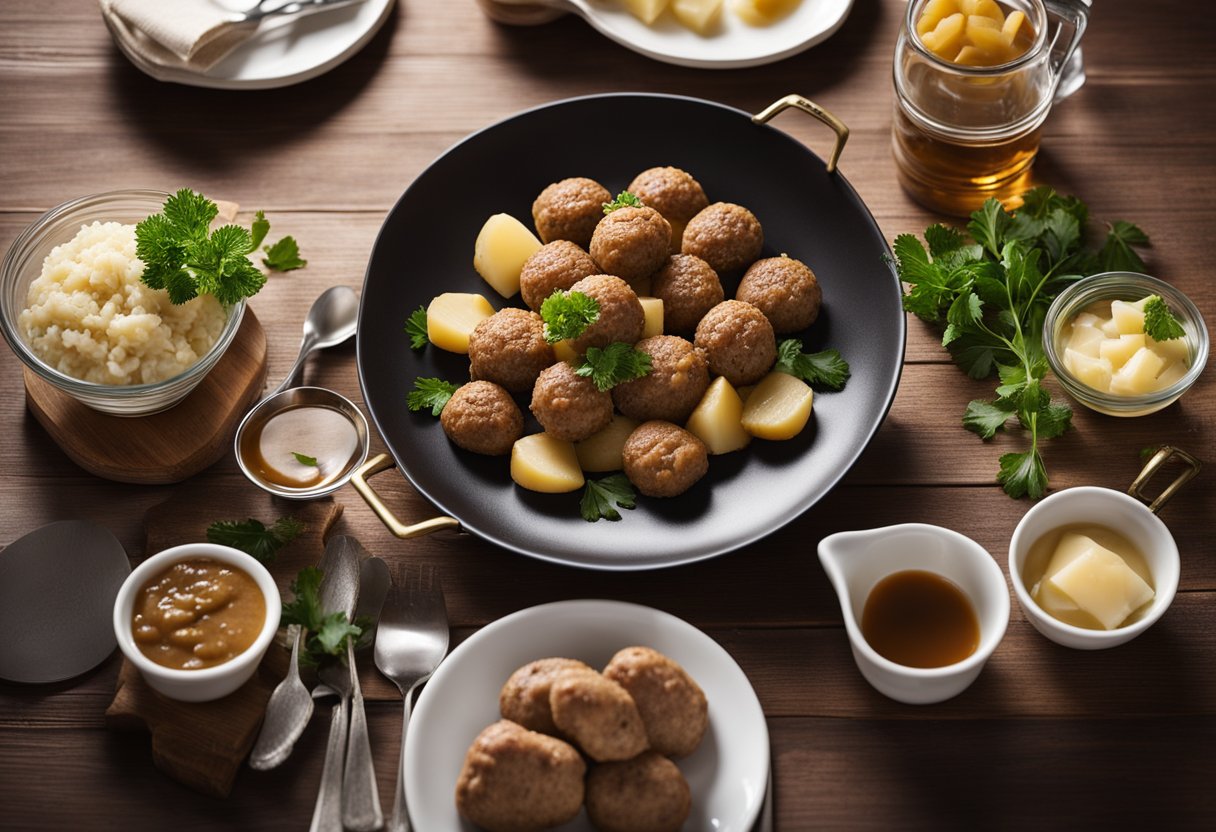 Opskrift På Frikadeller Med Kartofler Og Brun Sovs: En Nem Og Lækker ...