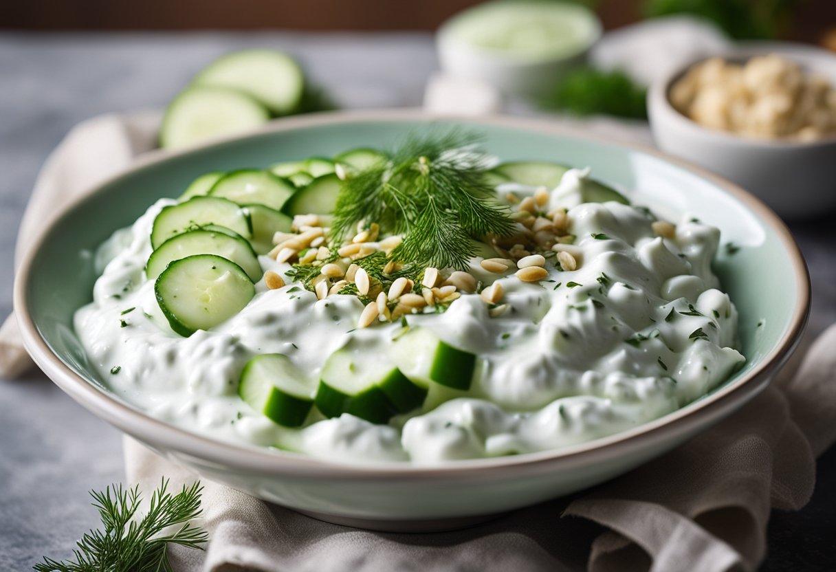 Opskrift på tzatziki med græsk yoghurt Nem og lækker dip MenuBoxen