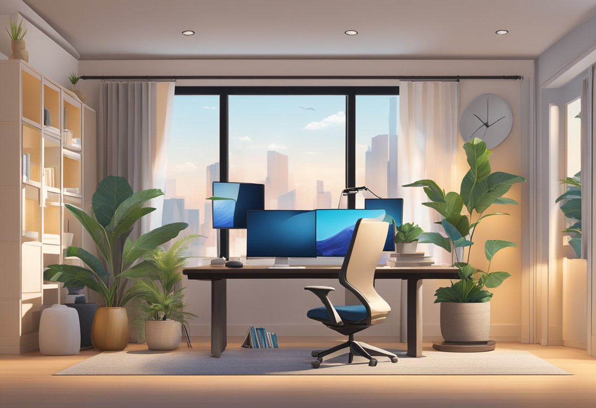 Virtual Staging for an office space