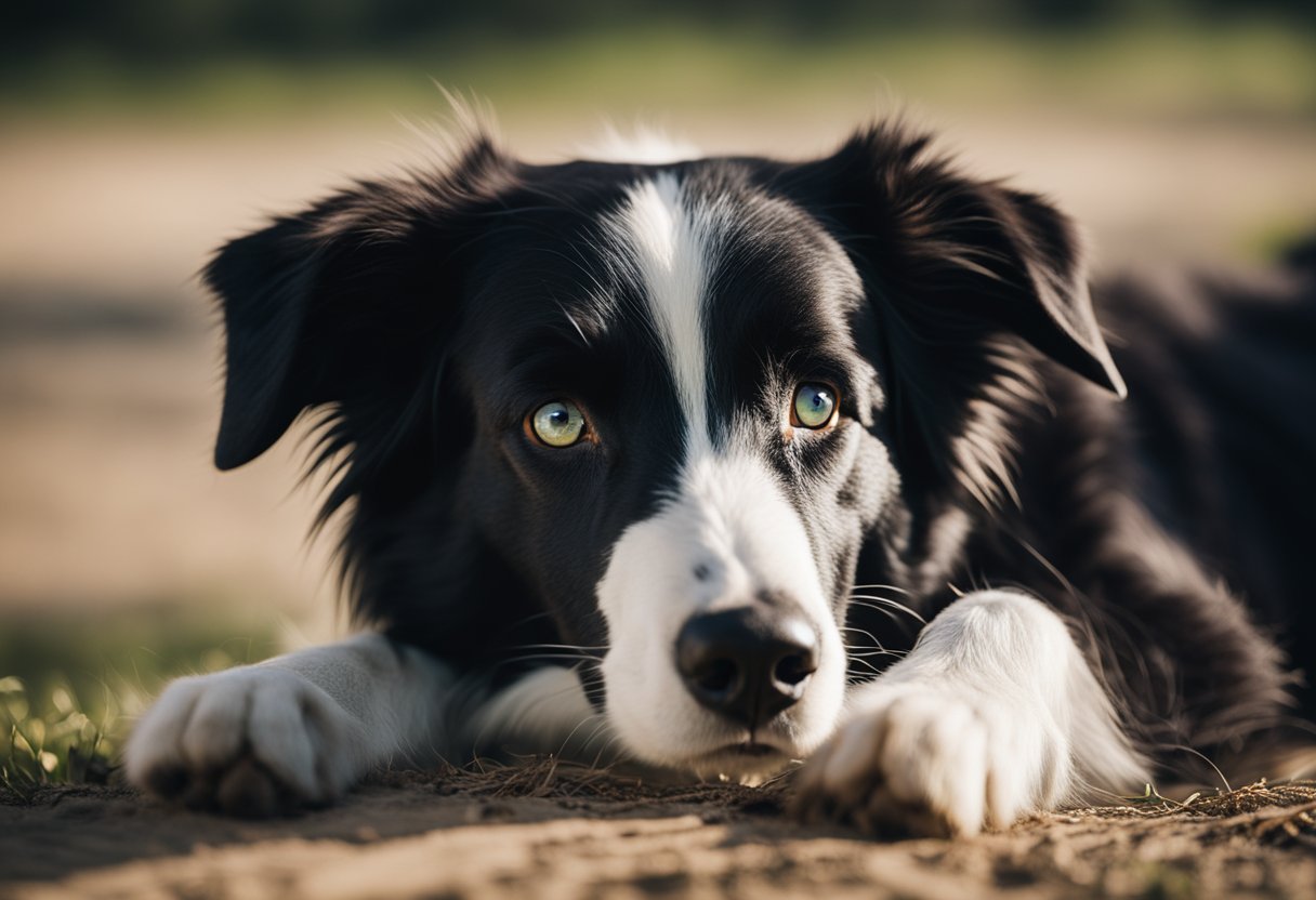 Border Collie Keeps Scratching