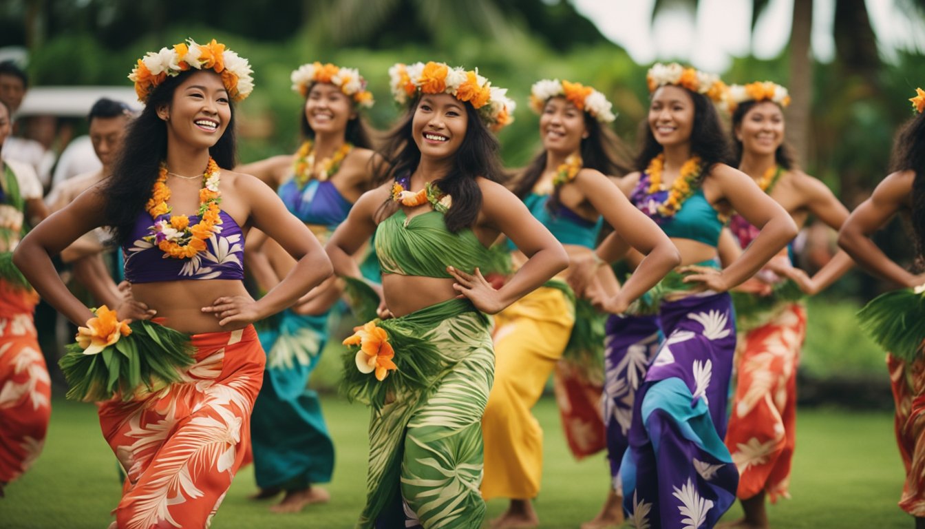 Hawaiian hula dance