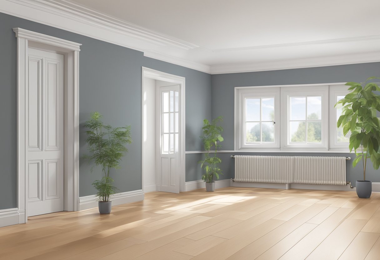 living room with rebated skirting boards