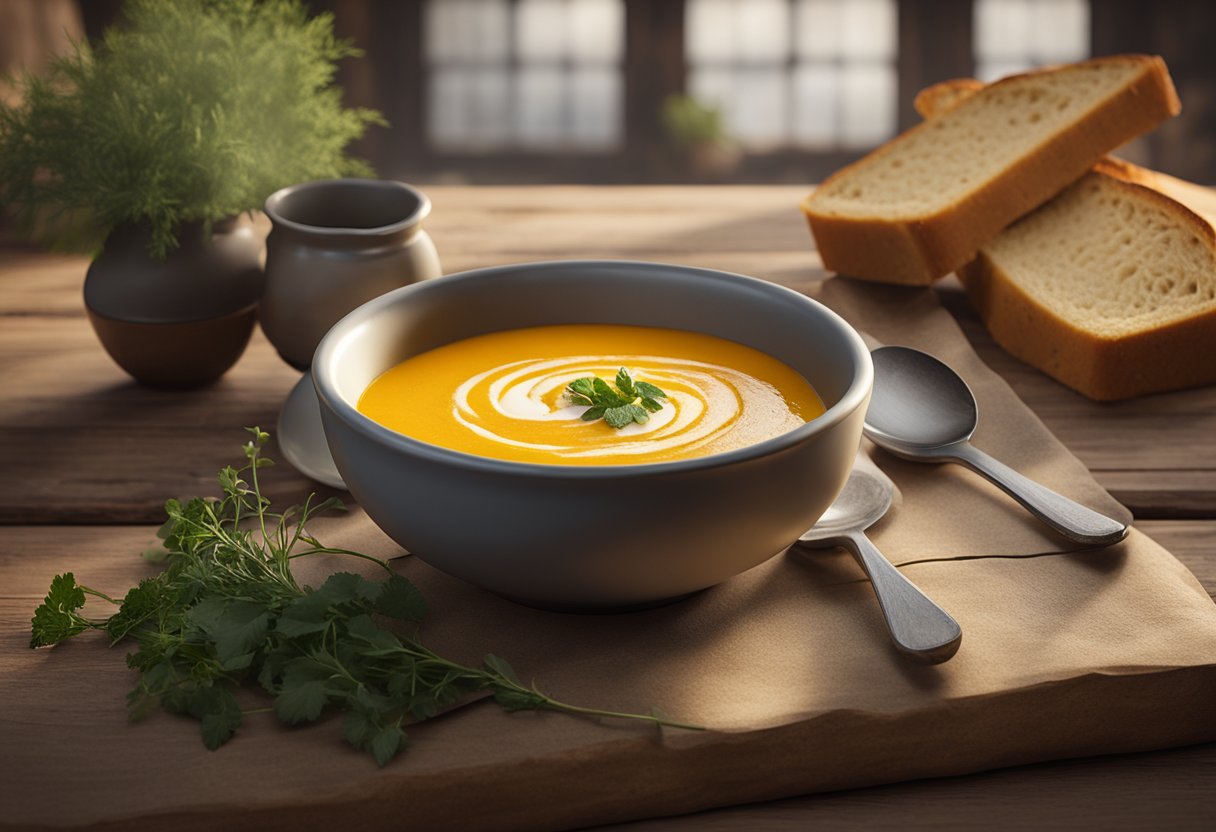 Butternut Squash Soup With Crusty Bread Butternut Squash Soup With Crusty Bread