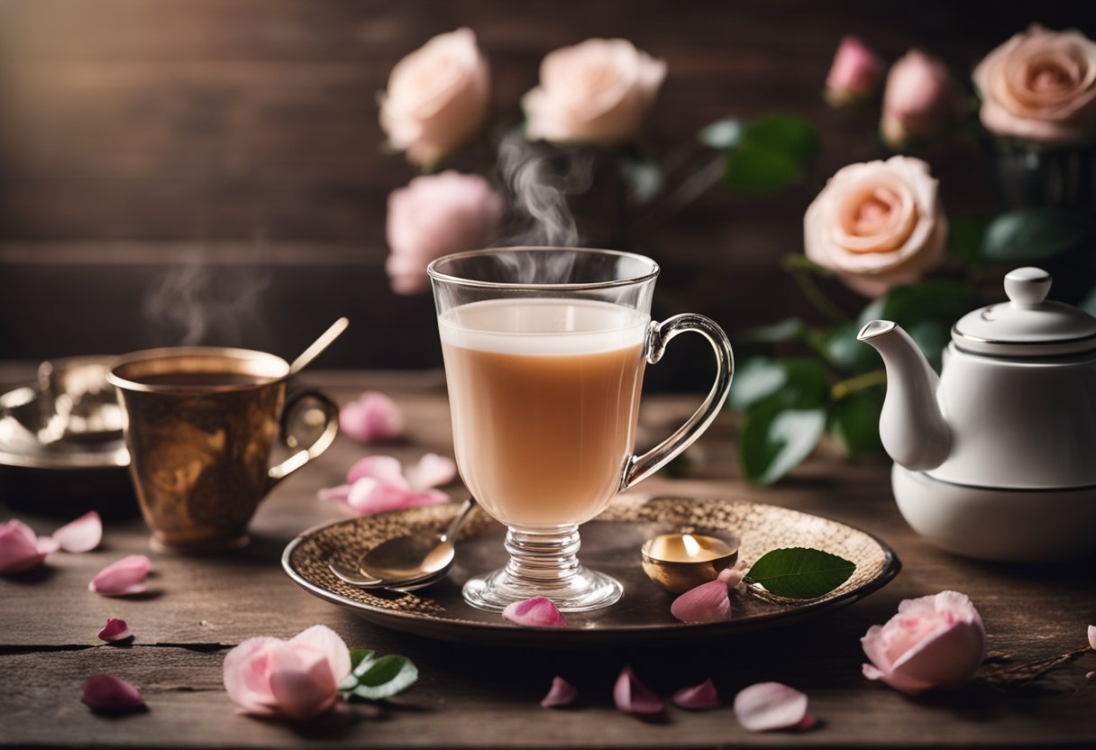 Rose Tea Latte