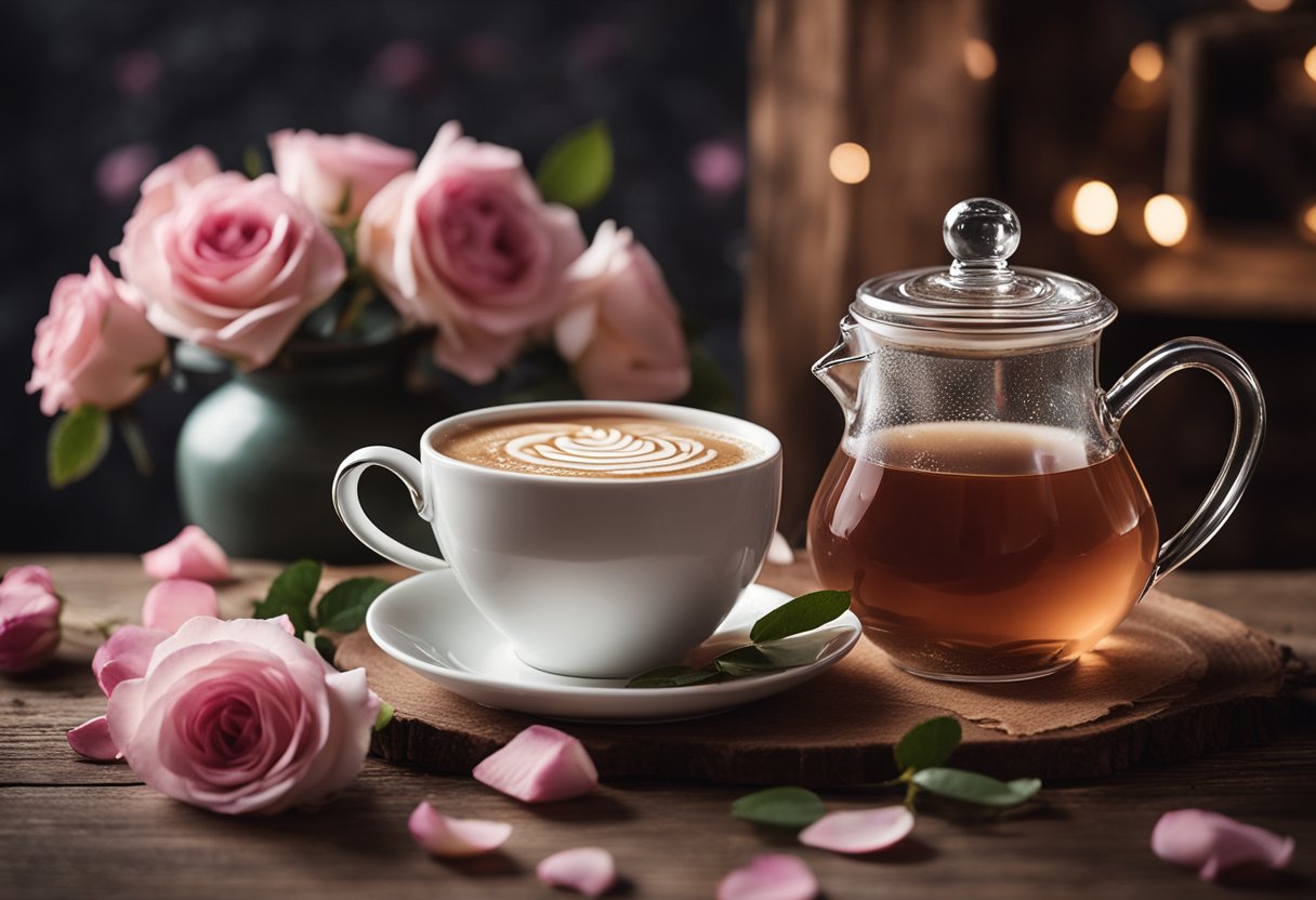 Rose Tea Latte