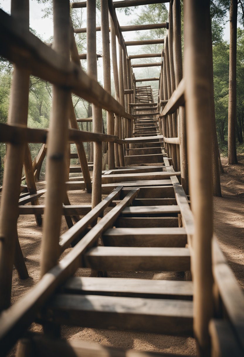 Uncover the challenges that await on the Jacob's Ladder Course in Waco – a true test of determination.