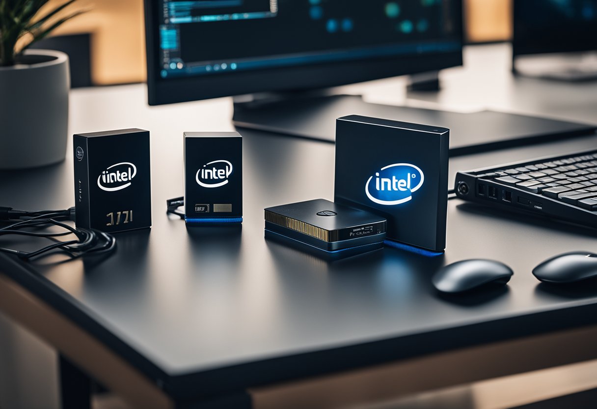 Intel Products Beside A Computer ~ Position Is Everything