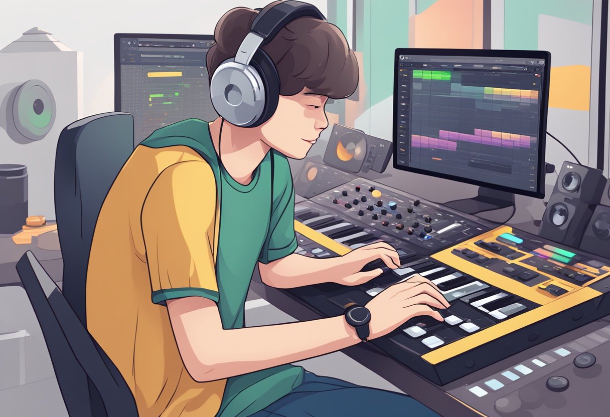 Streamer Young Boy Playing On a Soundboard ~ Position Is Everything