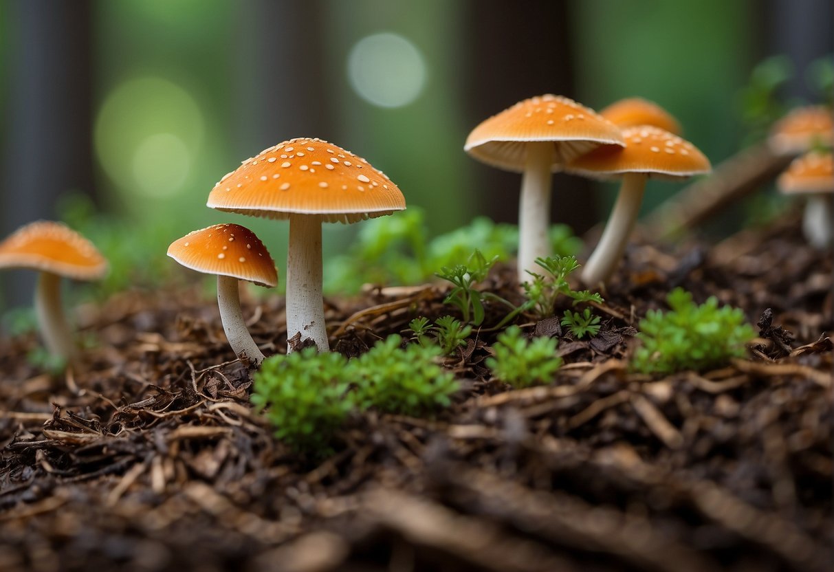 What Causes Mushrooms to Grow in Redwood Bark Mulch?