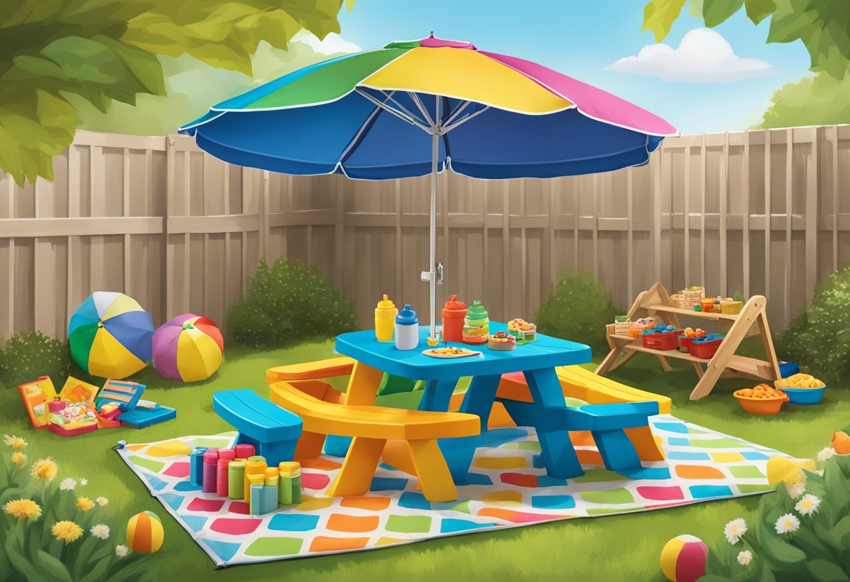 KidKraft Picnic Table With Umbrella A Perfect Outdoor Solution For   V2 4bvjb Ci2gq 