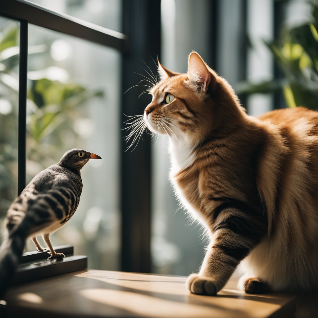 dual roles of cats.  predator and prey