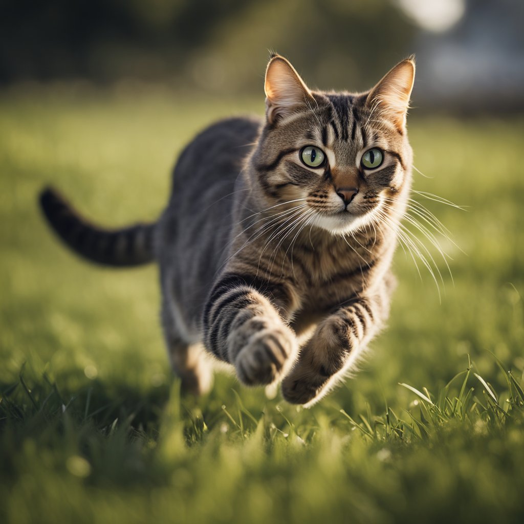 Domestic cat clearance running speed