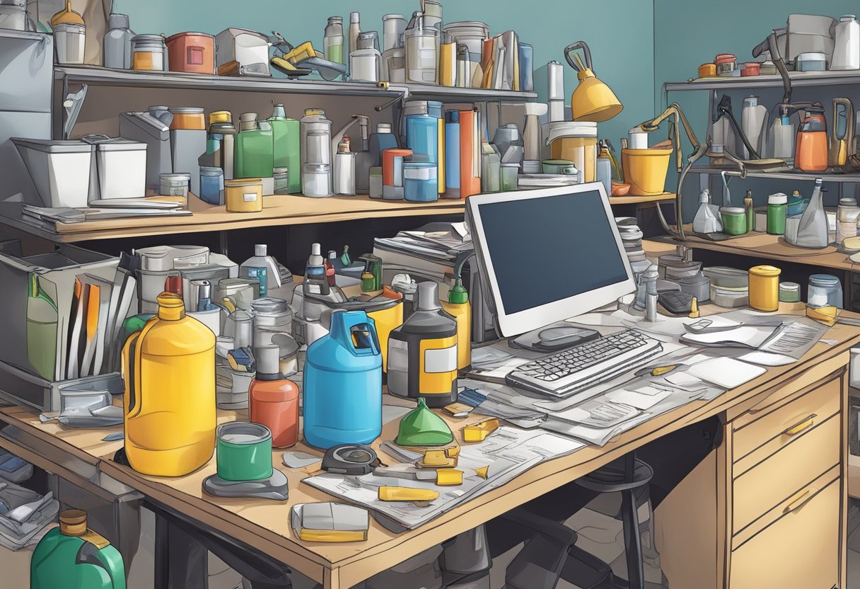 A digital illustration of a make shipf lab