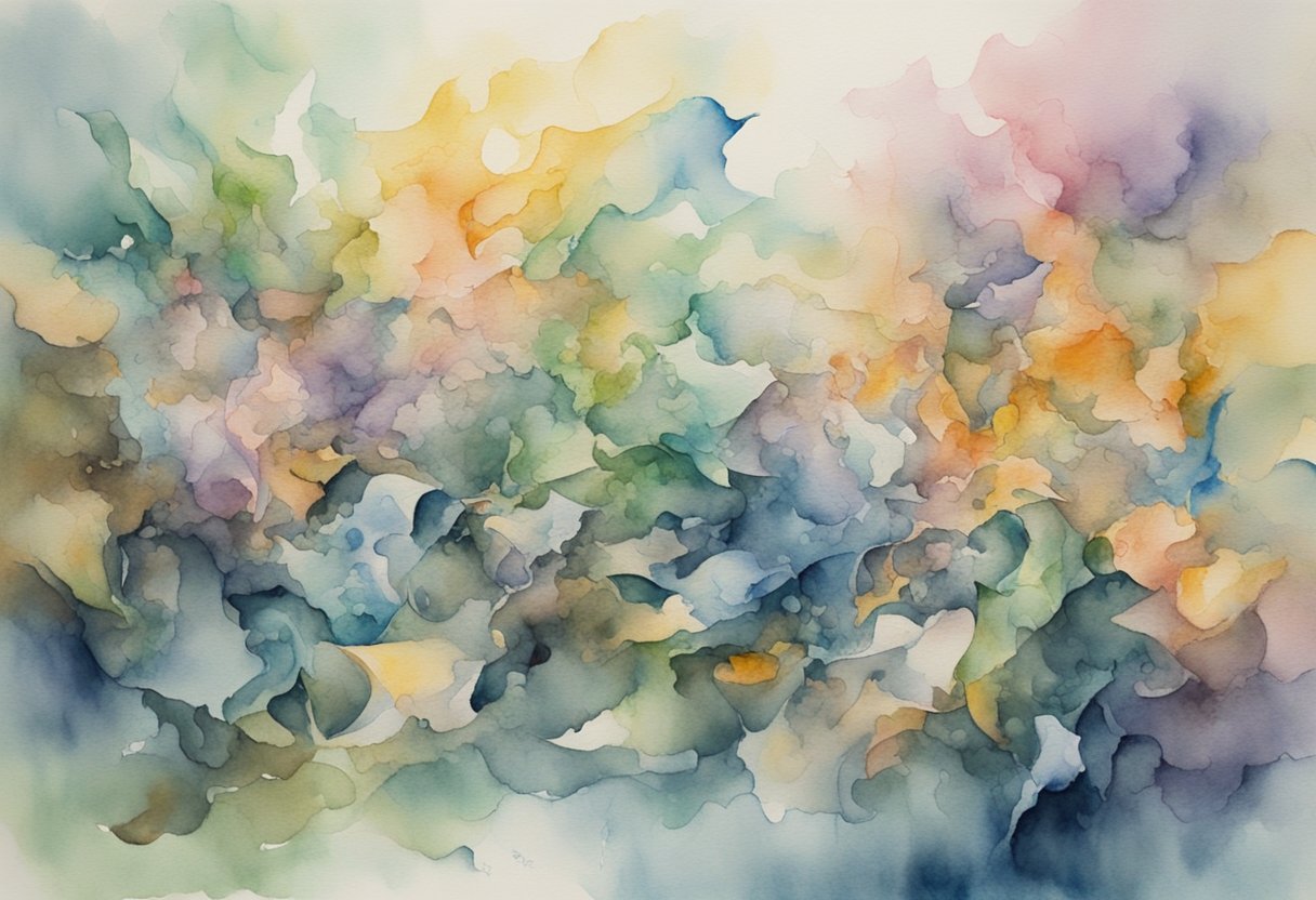 A digital water color of nothing and everything