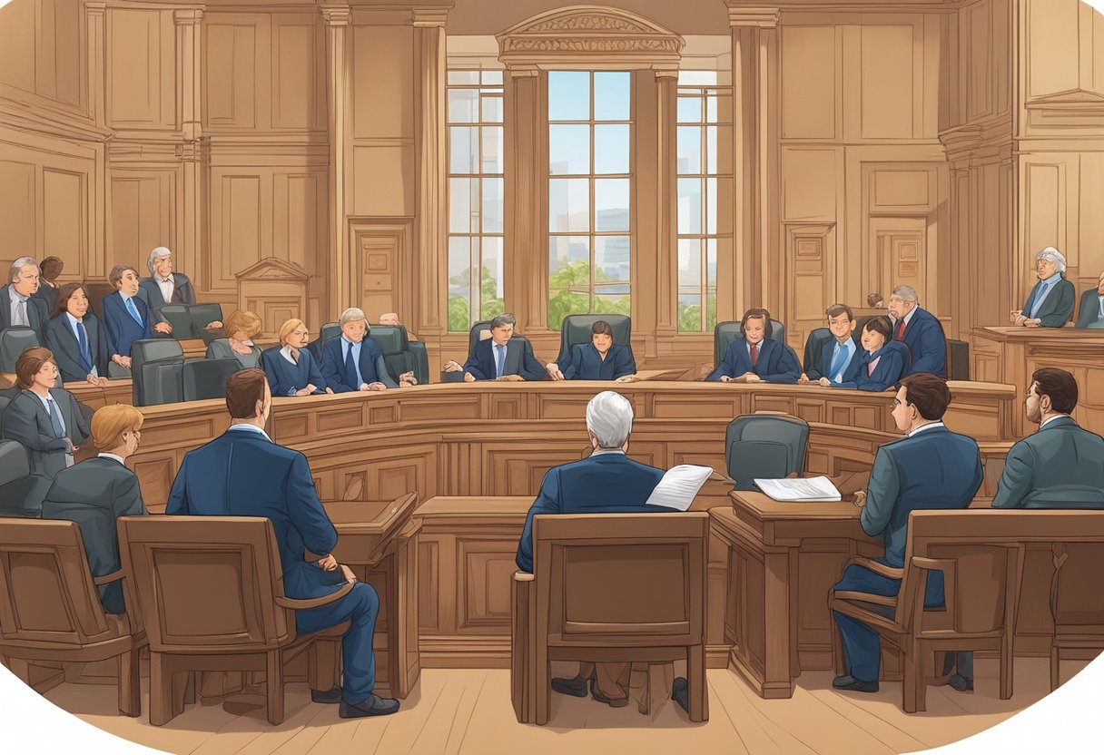 imagem de um tribunal de justicia