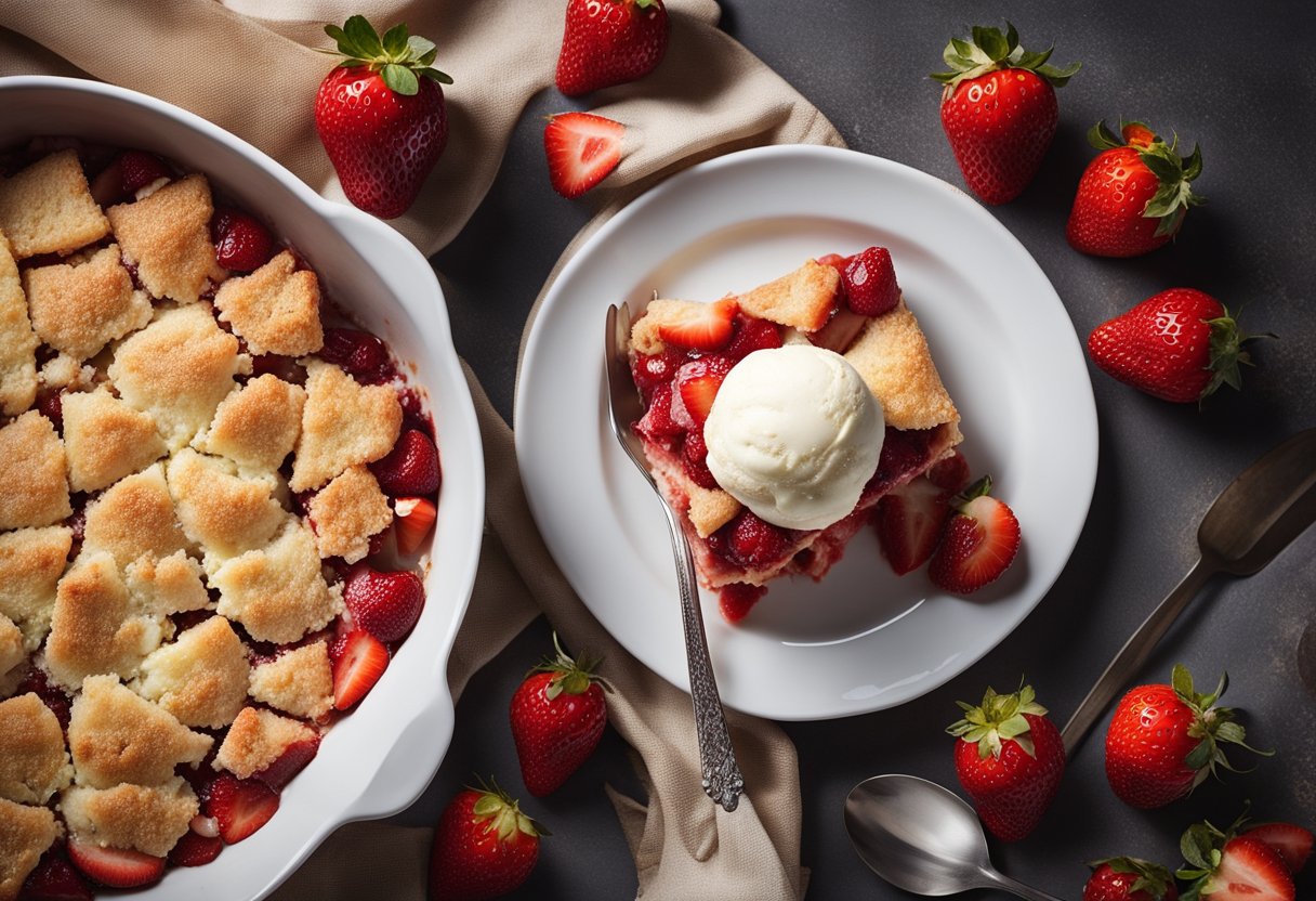 Strawberry Dump Cake