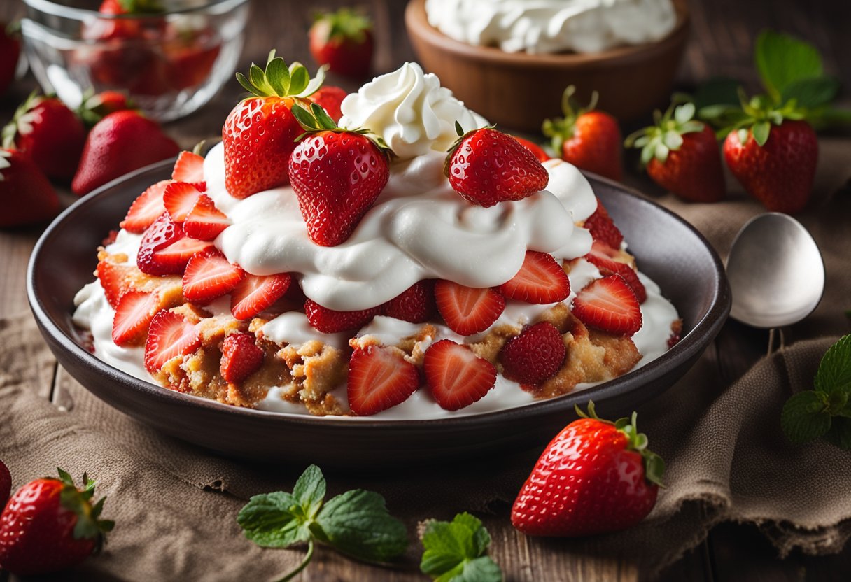 Strawberry Dump Cake