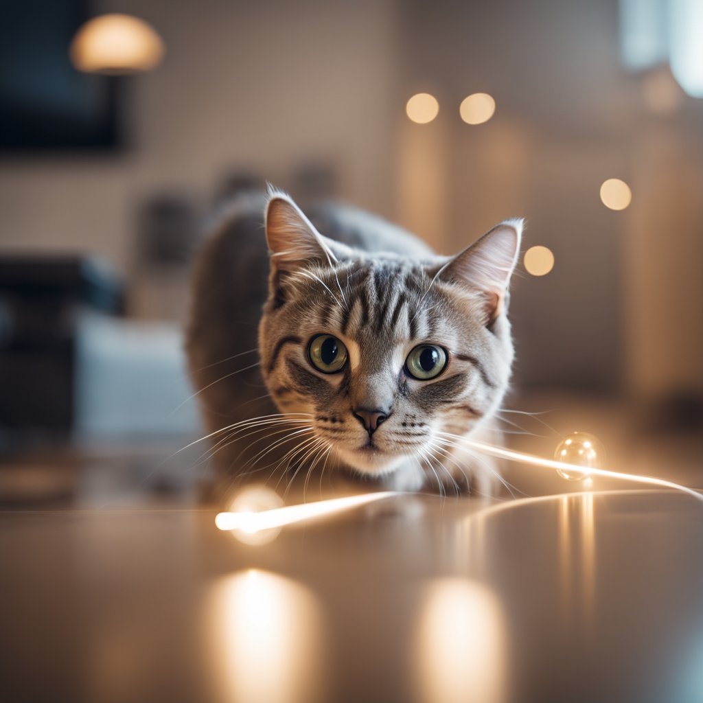Cats and Laser toys