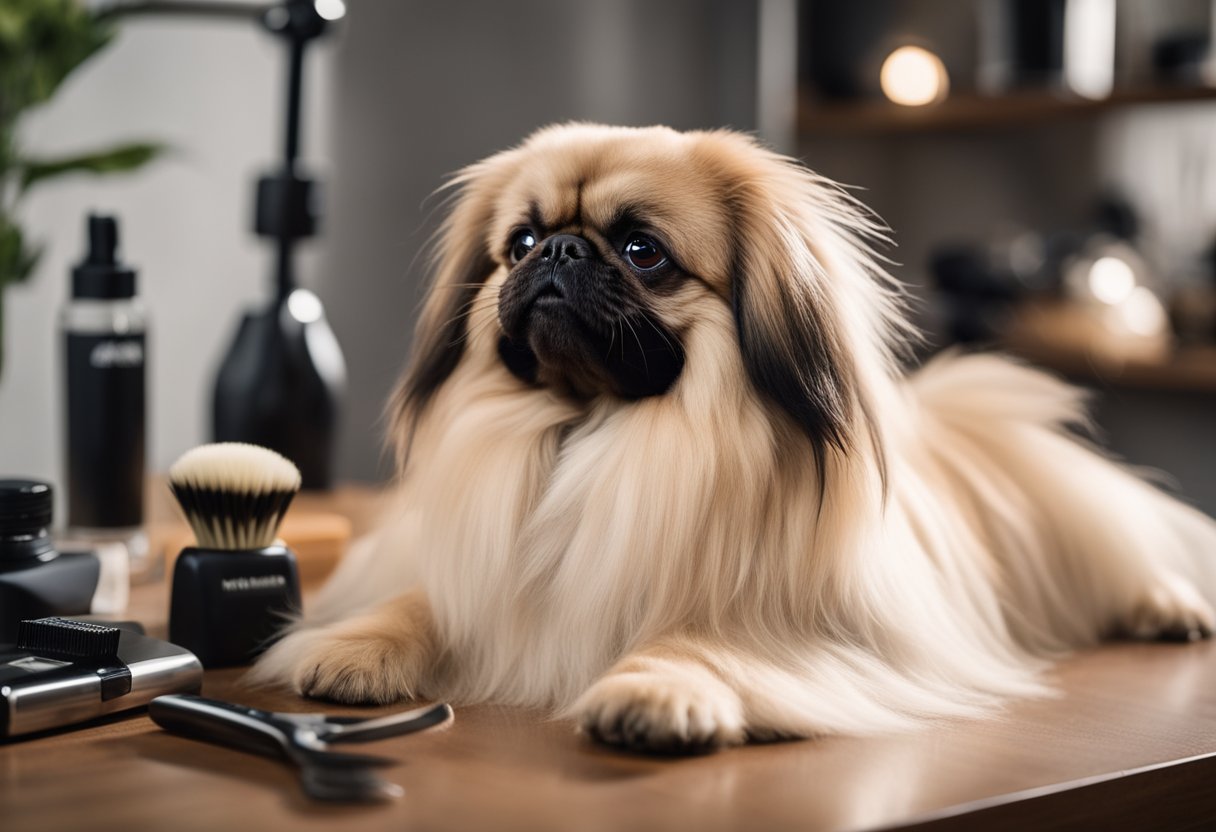 Grooming on sale a pekingese