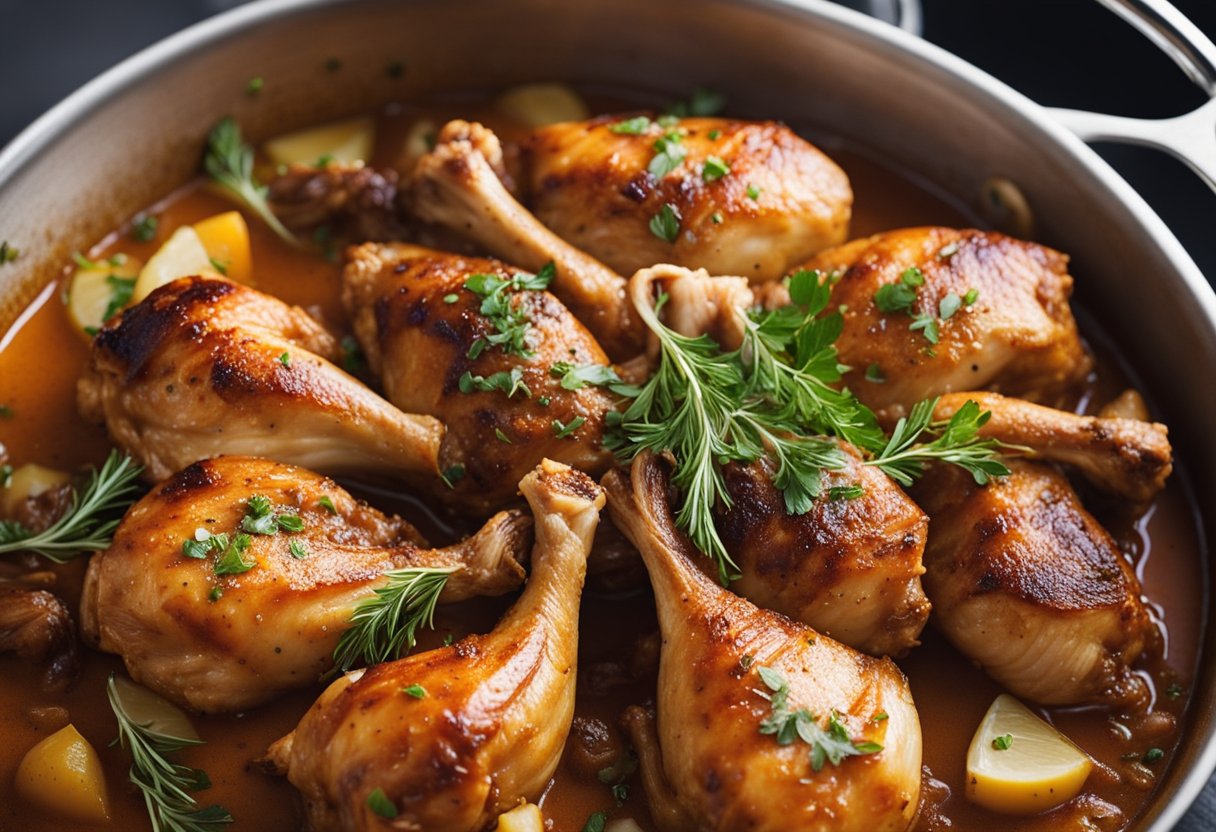 Recette de poulet en sauce