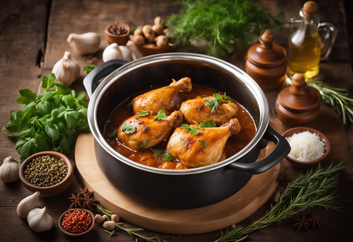 Recette de poulet en sauce