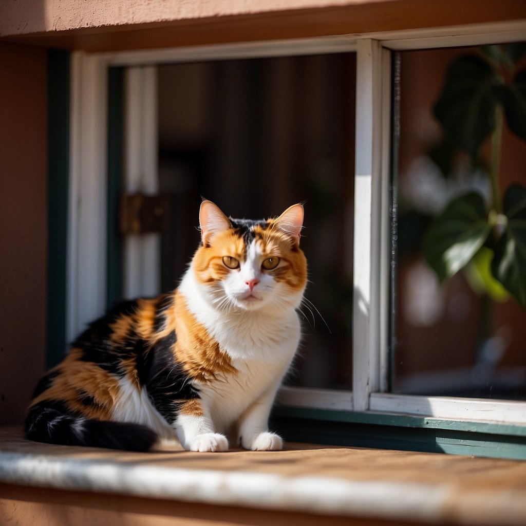 kitty in window