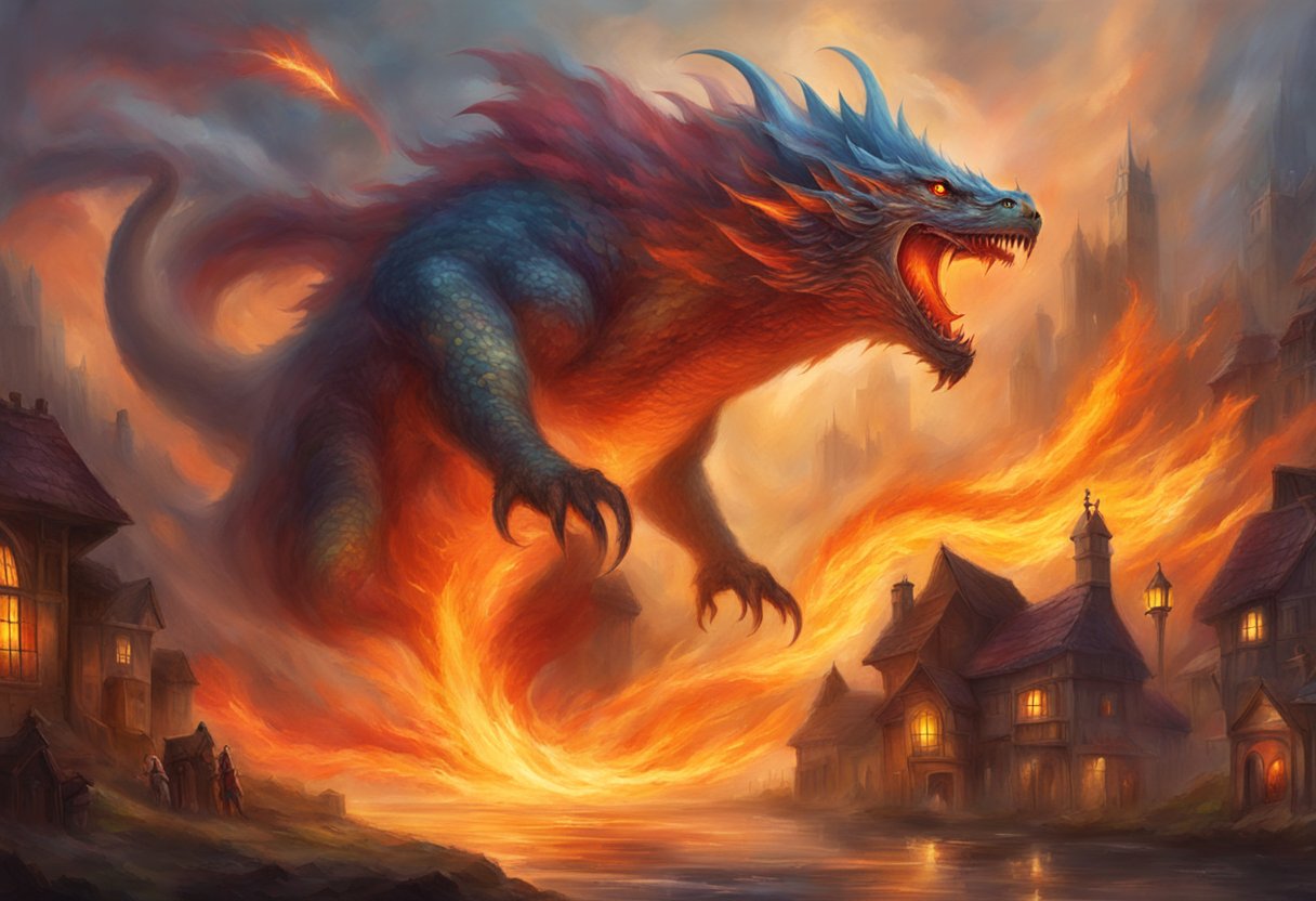 Fire-breathing Monster: Mythical Creatures - Mythical Encyclopedia