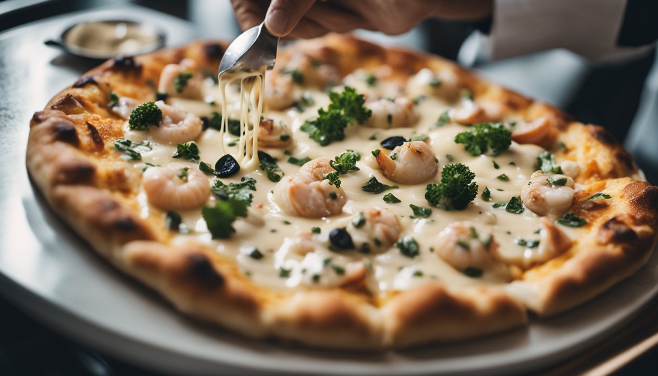 White Sauce For Seafood Pizza A Palate