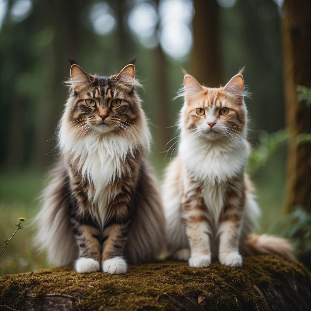 cats in forest